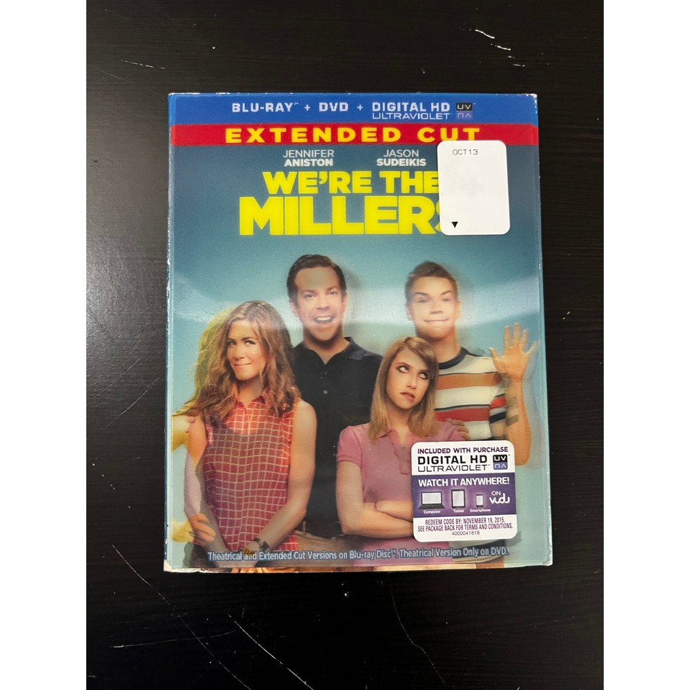 We're the Millers Blu-ray DVD Extended Cut Jennifer Aniston Jason Sudeikis R